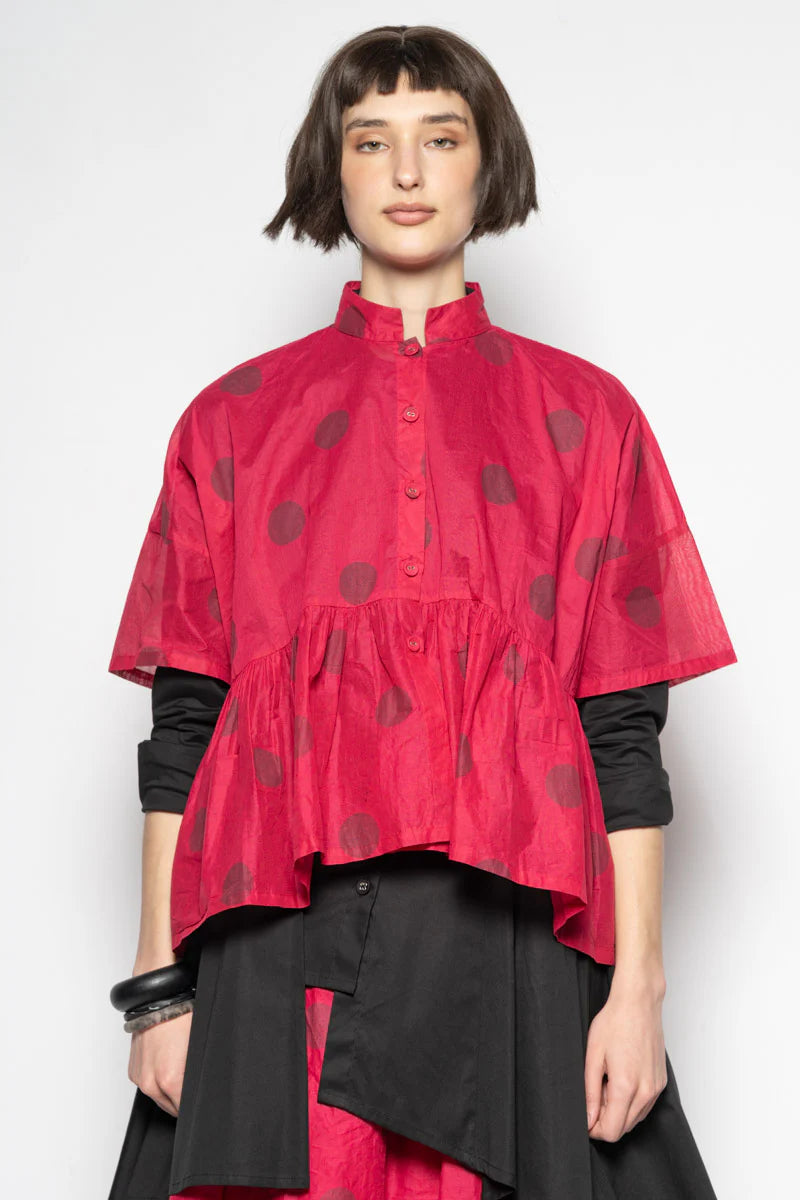 Dotto Gather Jacket Rose