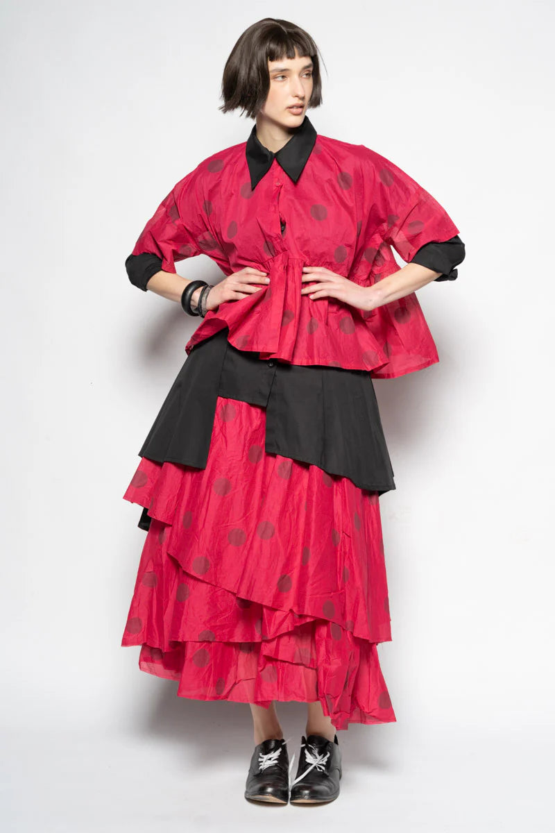 Dotto Gather Jacket Rose