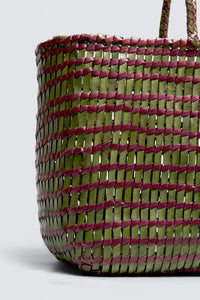 Terrafino Leaf Green & Plum Bag