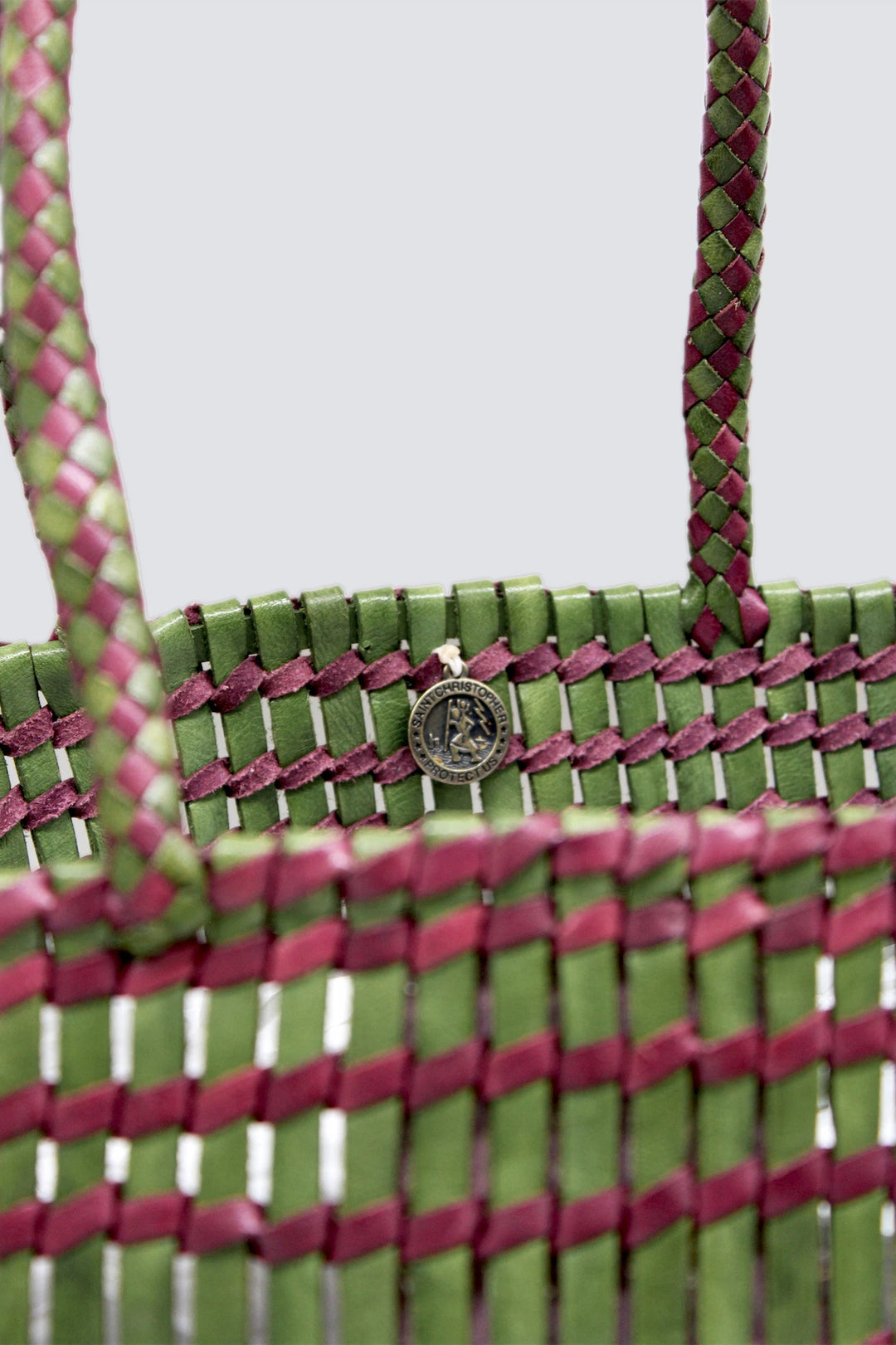 Terrafino Leaf Green & Plum Bag