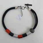 CB135 - Big Bead Necklace in Red/Black