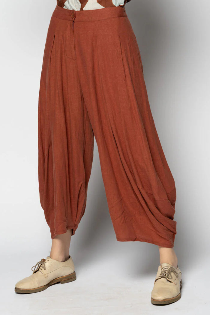 Kaya Copper Tie Pants