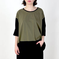 Maja Caper Black Patch Top