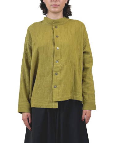 253 405 Green Mustard Cropped Jacket