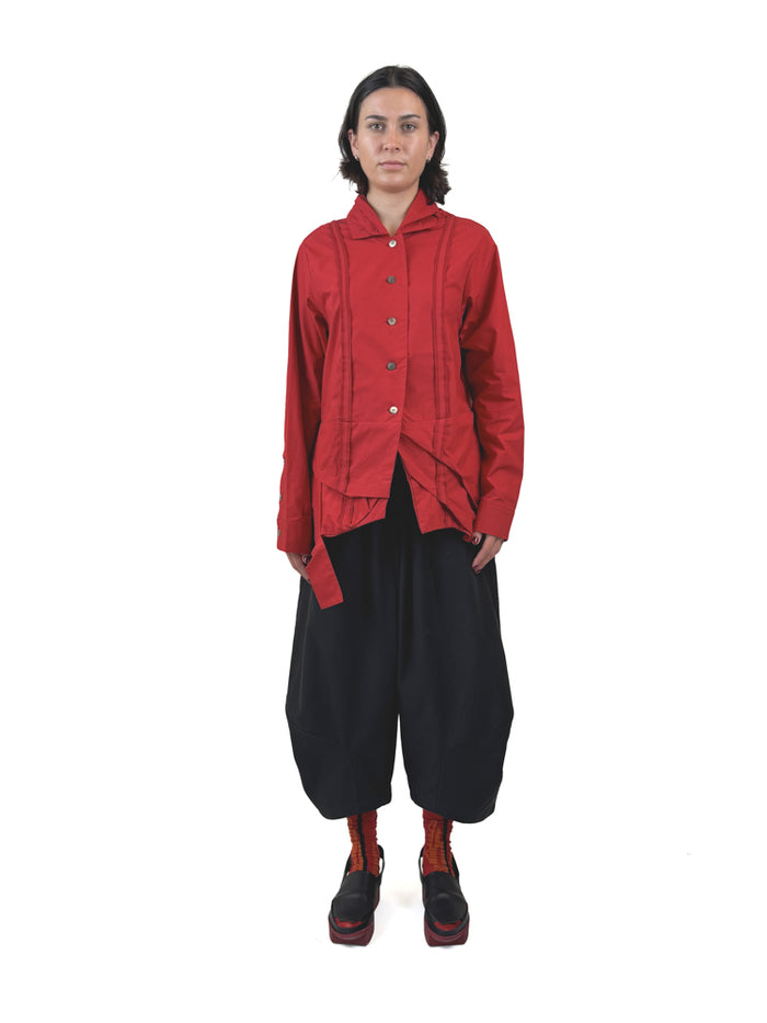 253 407 Red Button Shirt