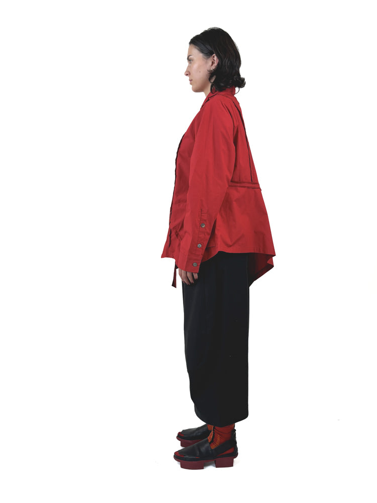 253 407 Red Button Shirt