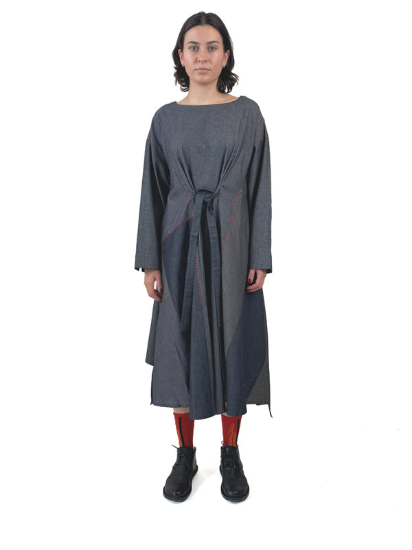 253 411 Grey Combo Dress