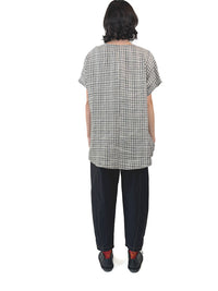 Shelley Black Check Top