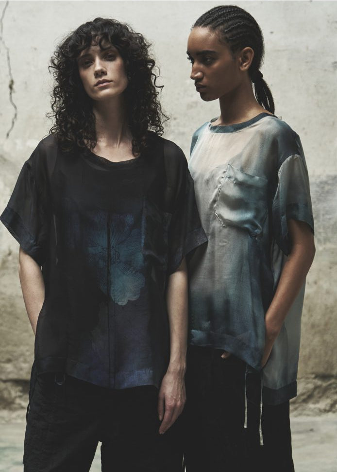 Tee Shirt Gre Cobalt