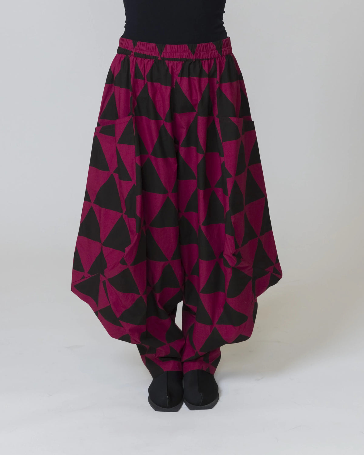 Oblique Pants Bordeaux