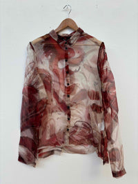 Organza shirt Rose Allover