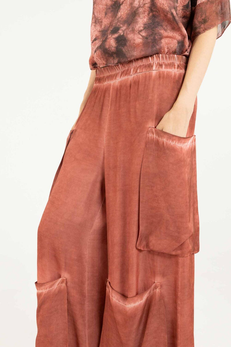 S251 Red Ochre Palazzo Pant