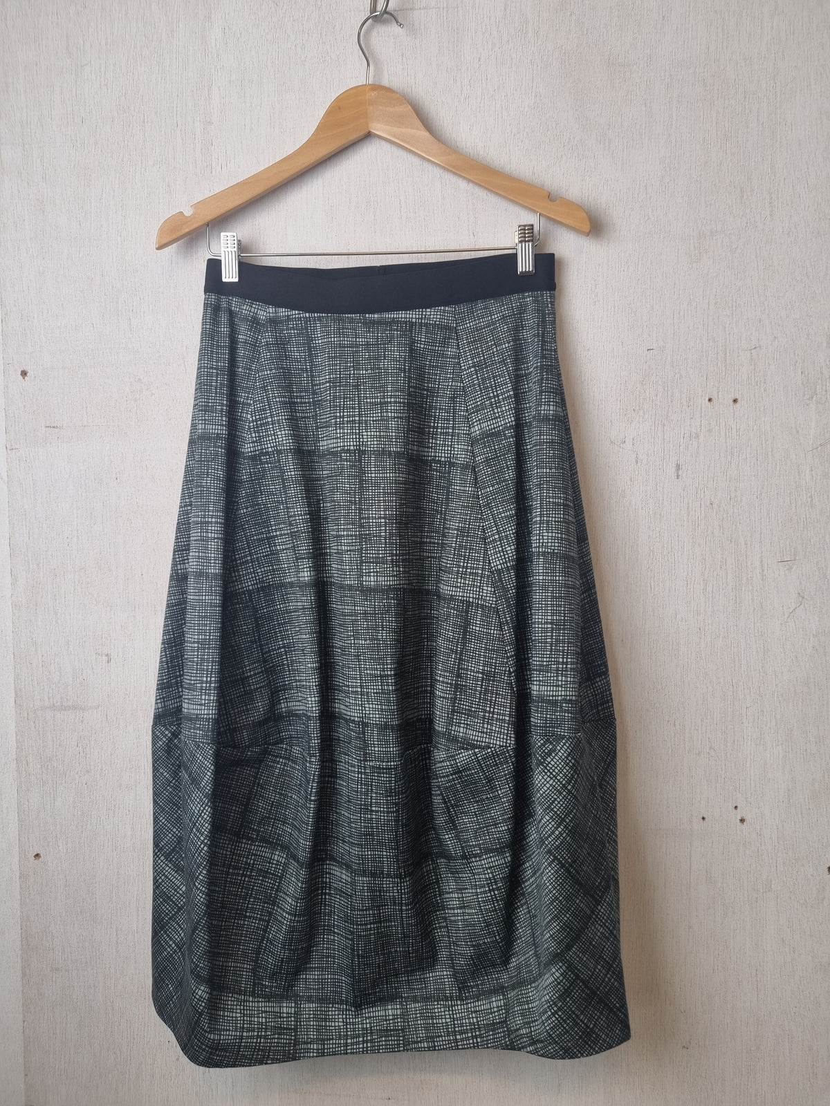 Melba Sage Grid Skirt