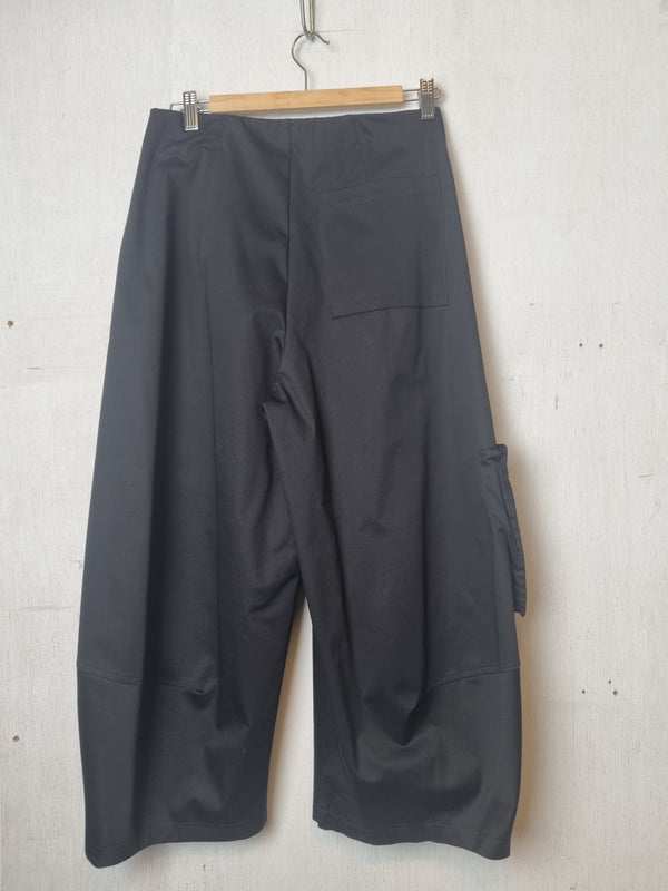 Nova Letterbox Black Cotton Pant