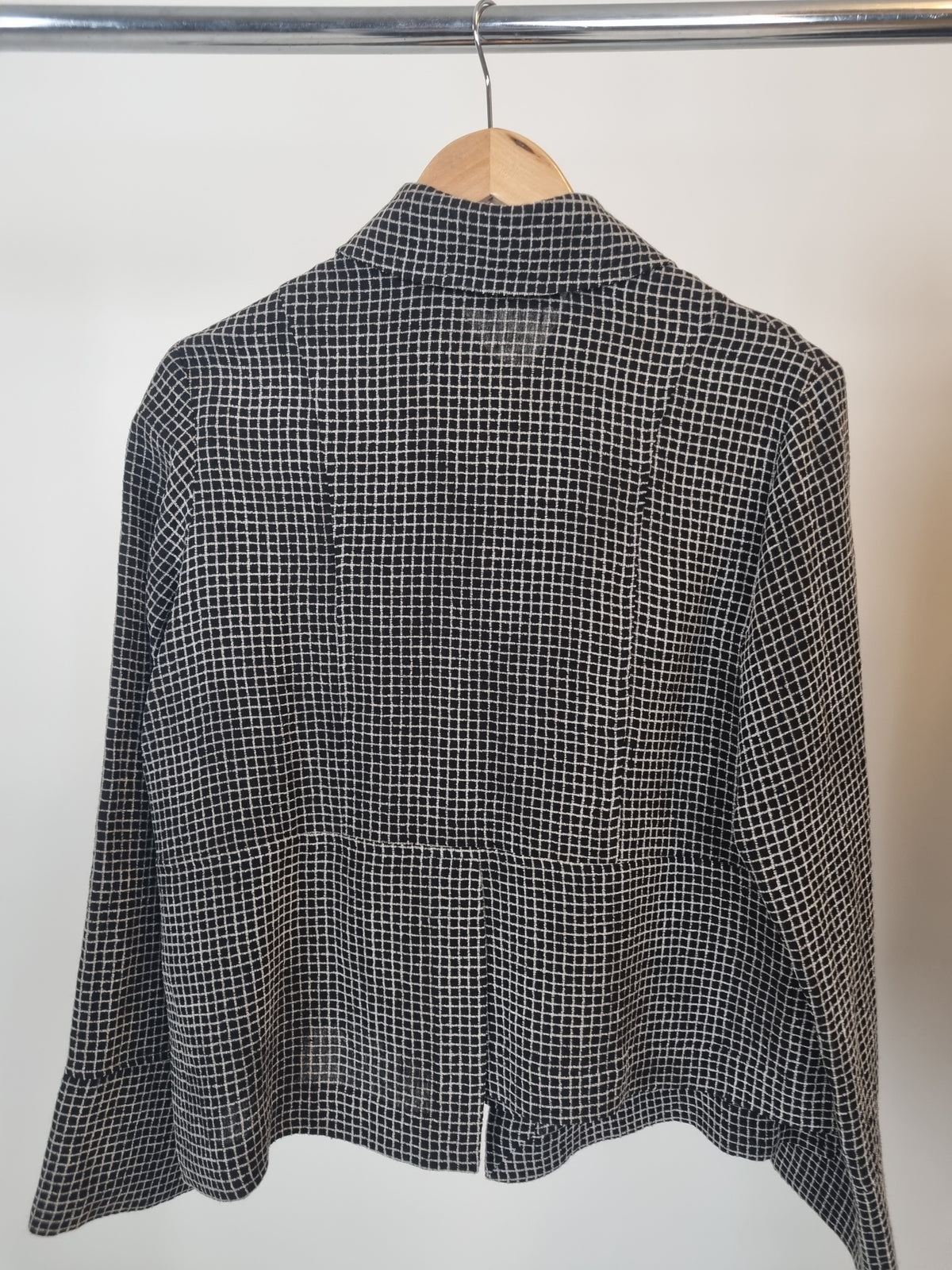 Jacs Bella Check Black Jacket