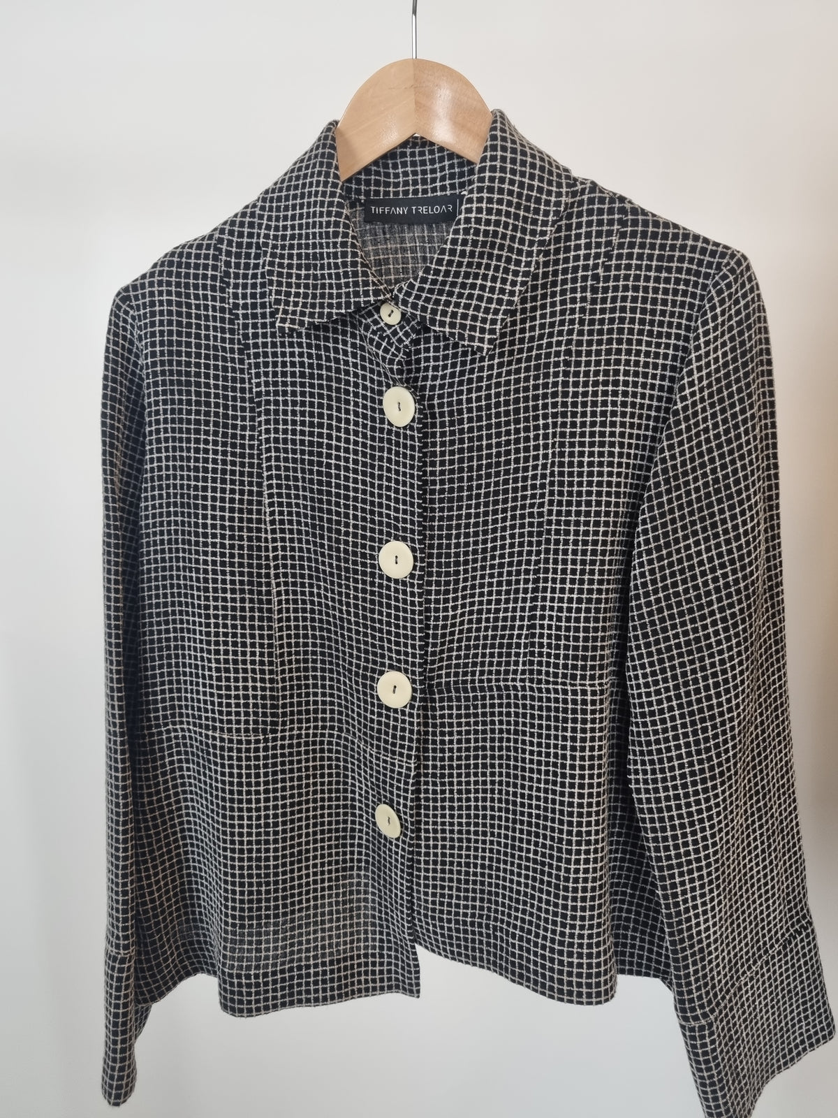 Jacs Bella Check Black Jacket