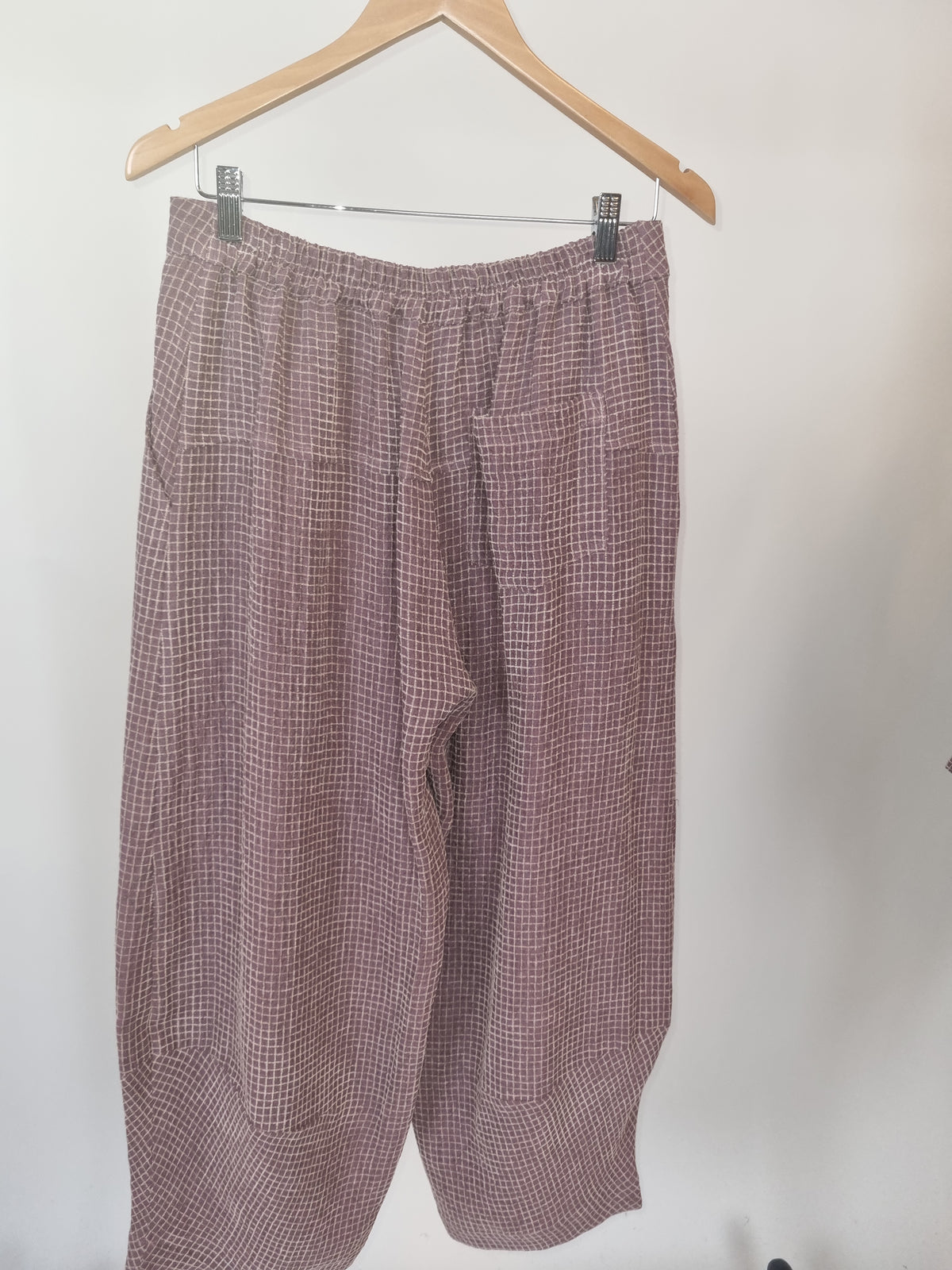 Alpha Plum Check Bella Pant