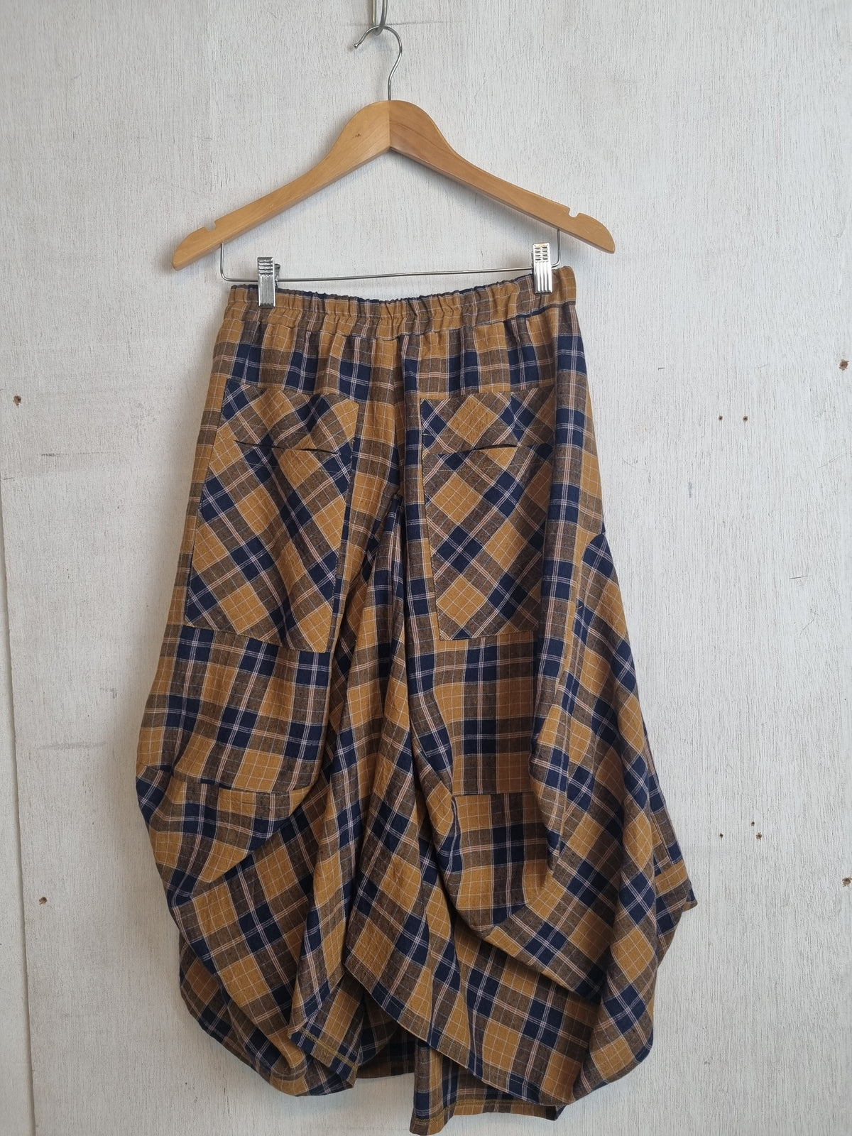 Avery Skirt Indigo Check