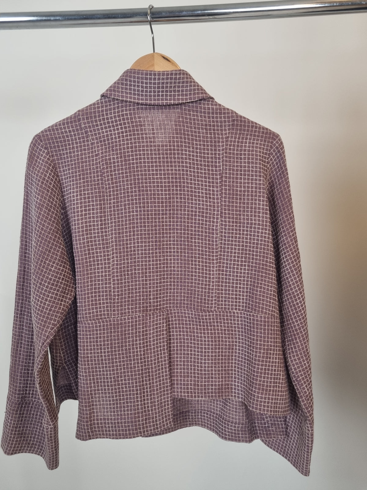 Jacs Bella Check Plum Jacket