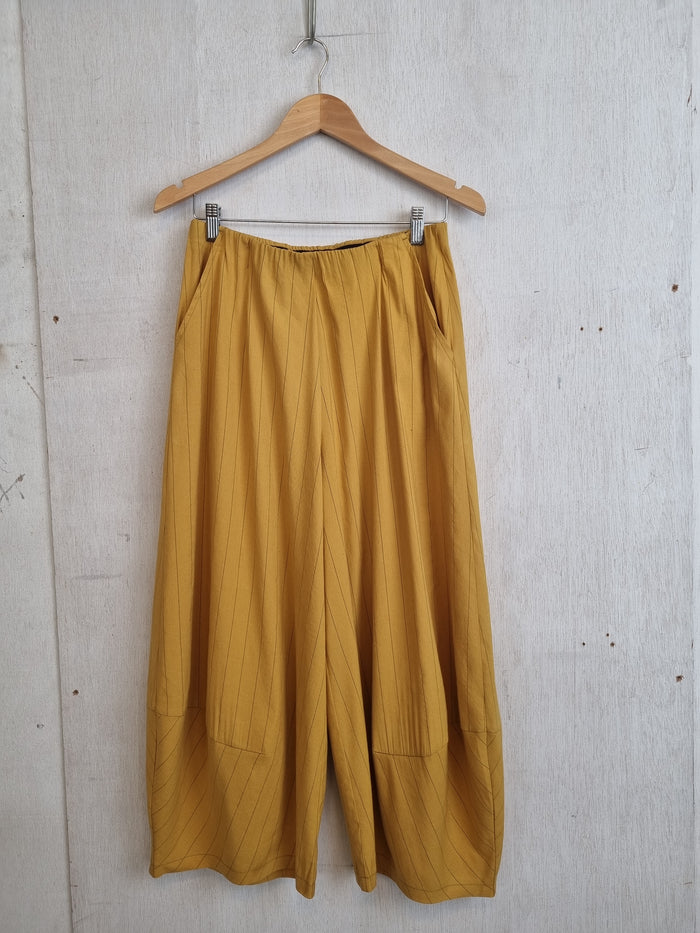 Nova Pinstripe Pant Golden Yellow