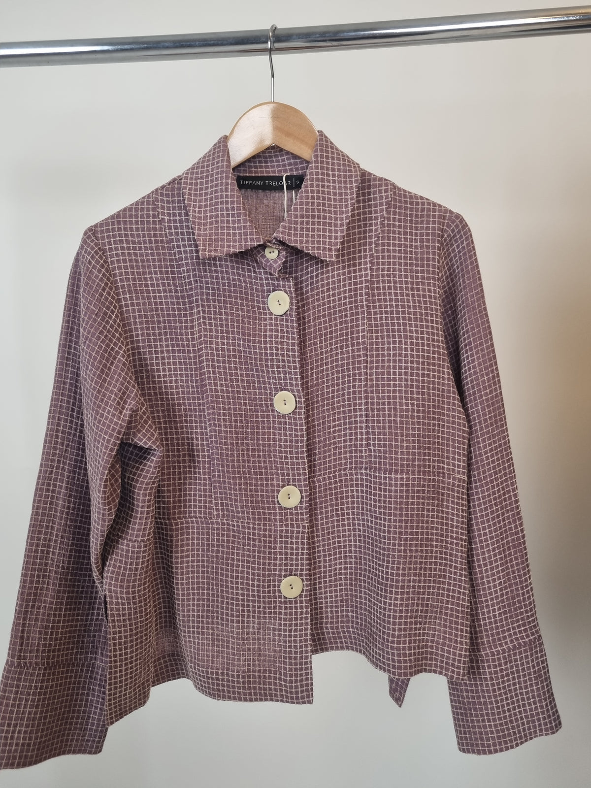 Jacs Bella Check Plum Jacket