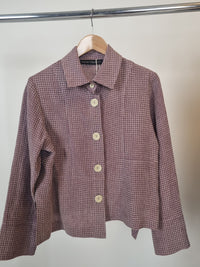 Jacs Bella Check Plum Jacket