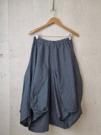Avery Skirt Navy Ticking