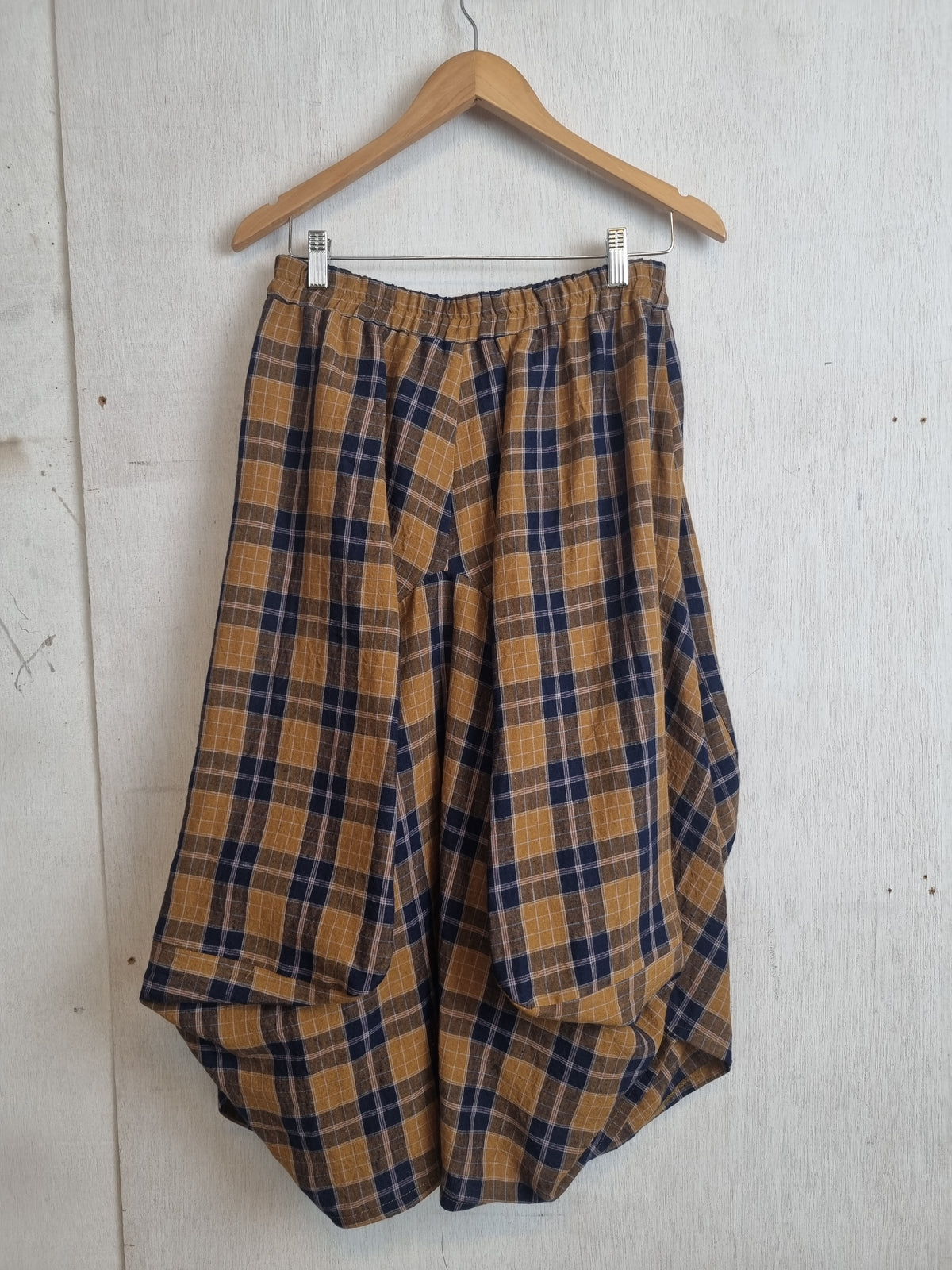 Avery Skirt Indigo Check
