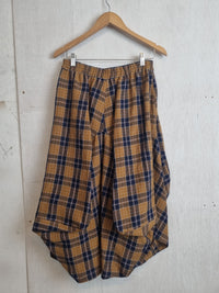 Avery Skirt Indigo Check
