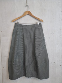Ollie Skirt Khaki Ticking