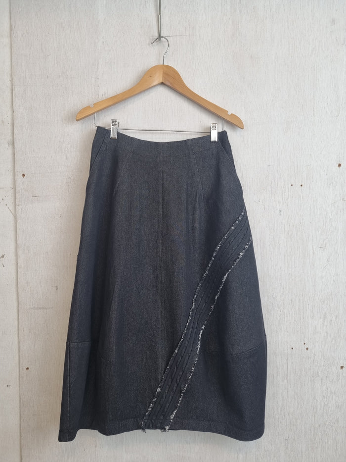 Ollie Skirt Black Denim