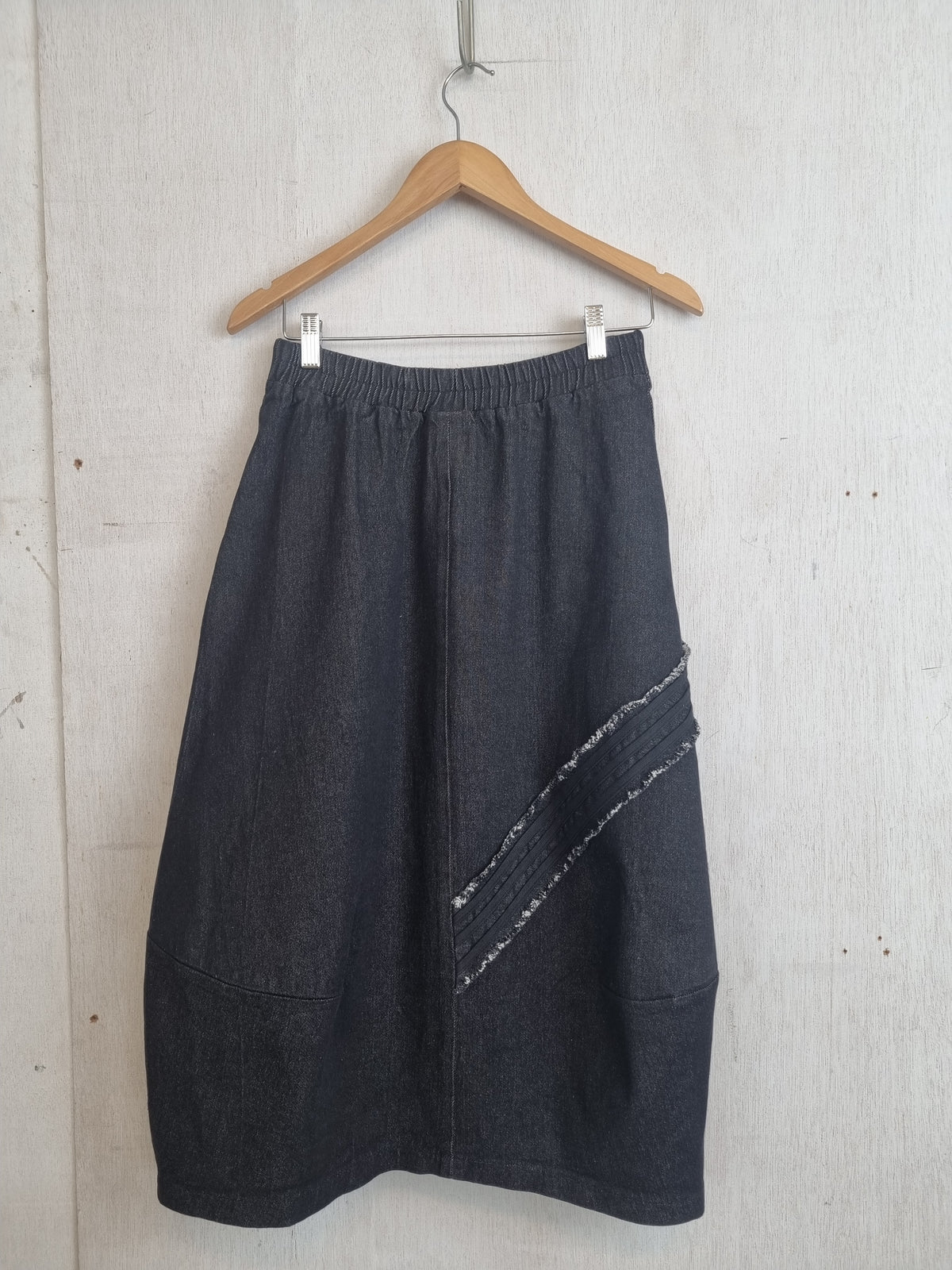 Ollie Skirt Black Denim