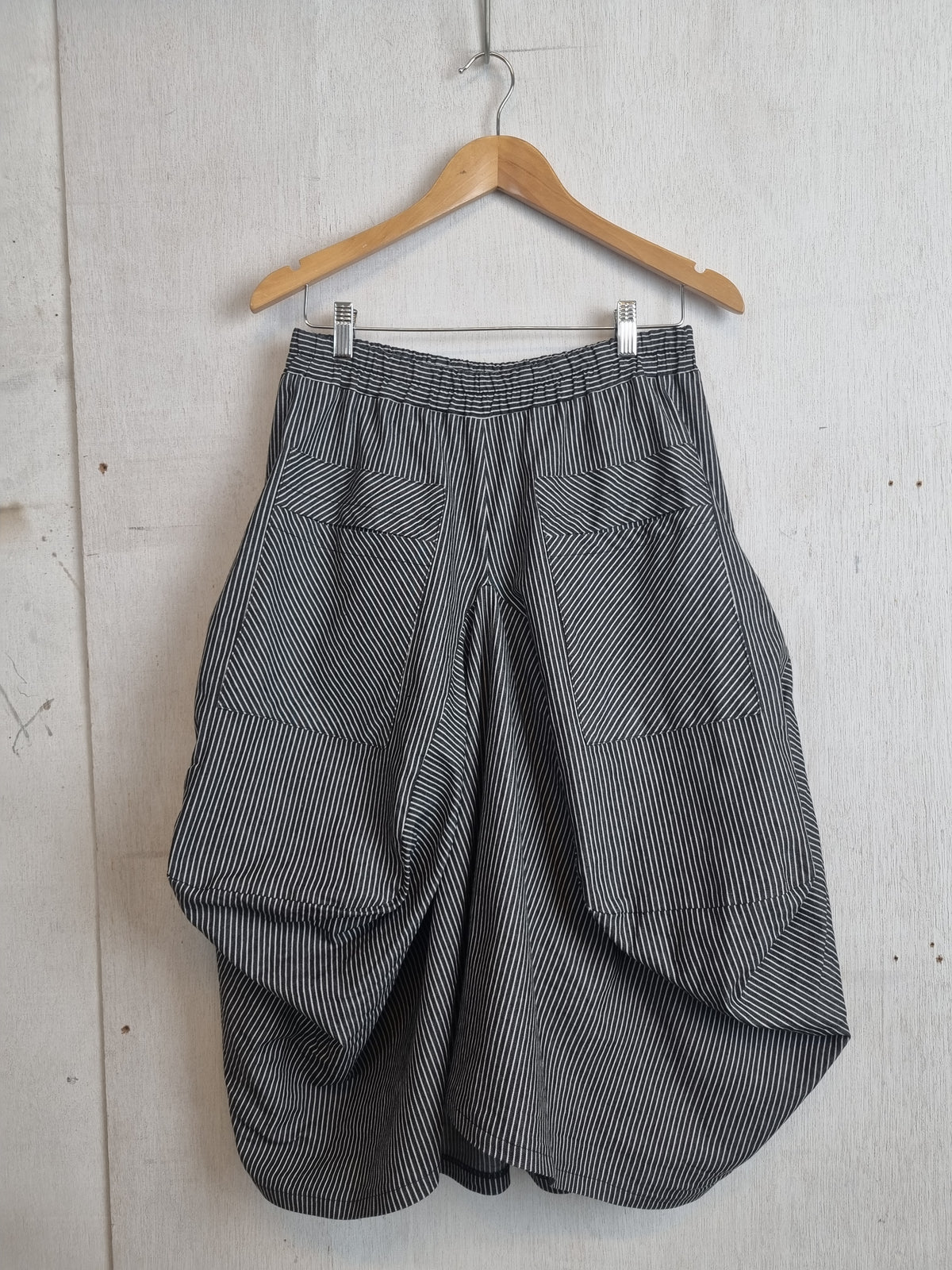 Avery Skirt Black Ticking