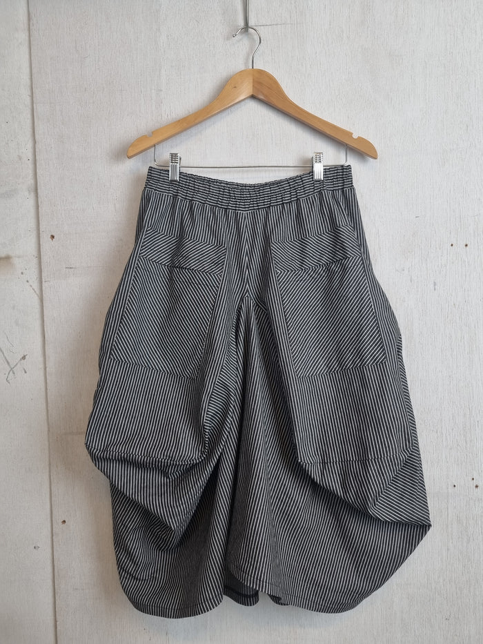Avery Skirt Black Ticking