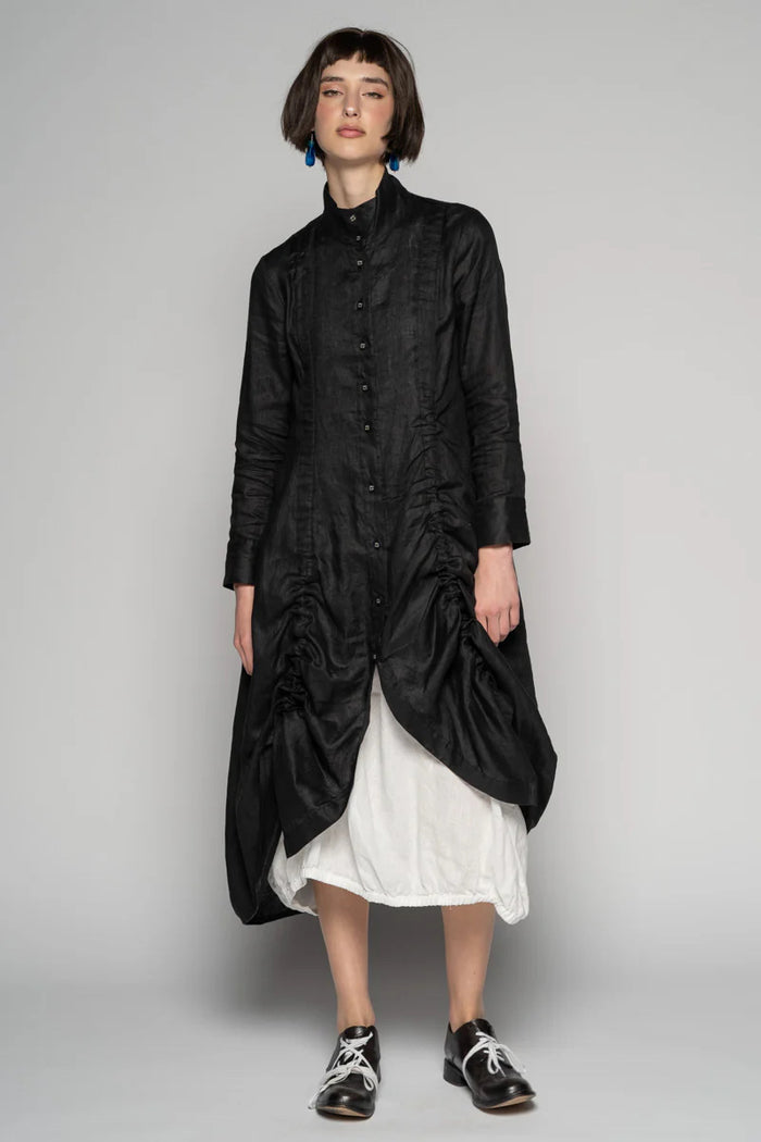 Sabi Black Gather Dress