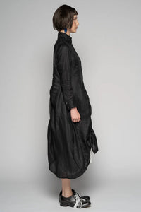 Sabi Black Gather Dress