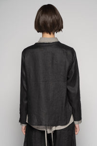 Sabi Black Tuck Shirt