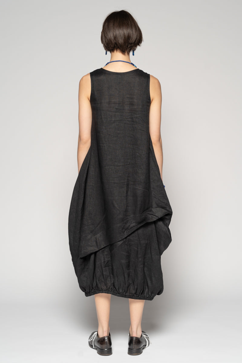 Sabi Black Tuck Dress