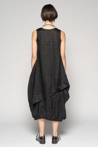 Sabi Black Tuck Dress