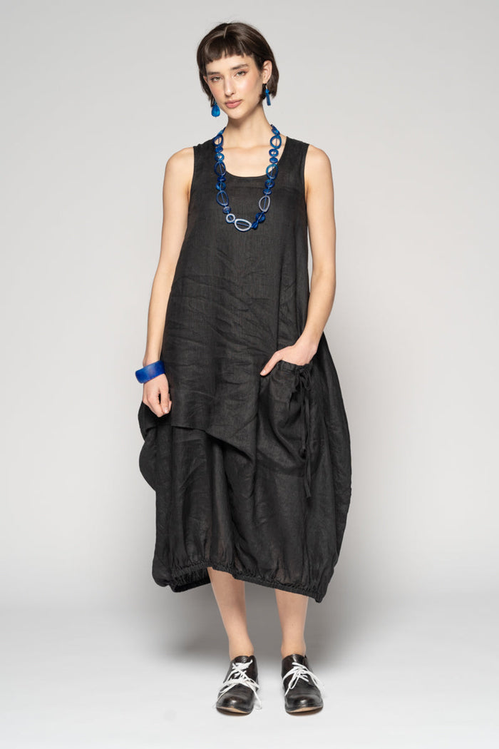Sabi Black Tuck Dress