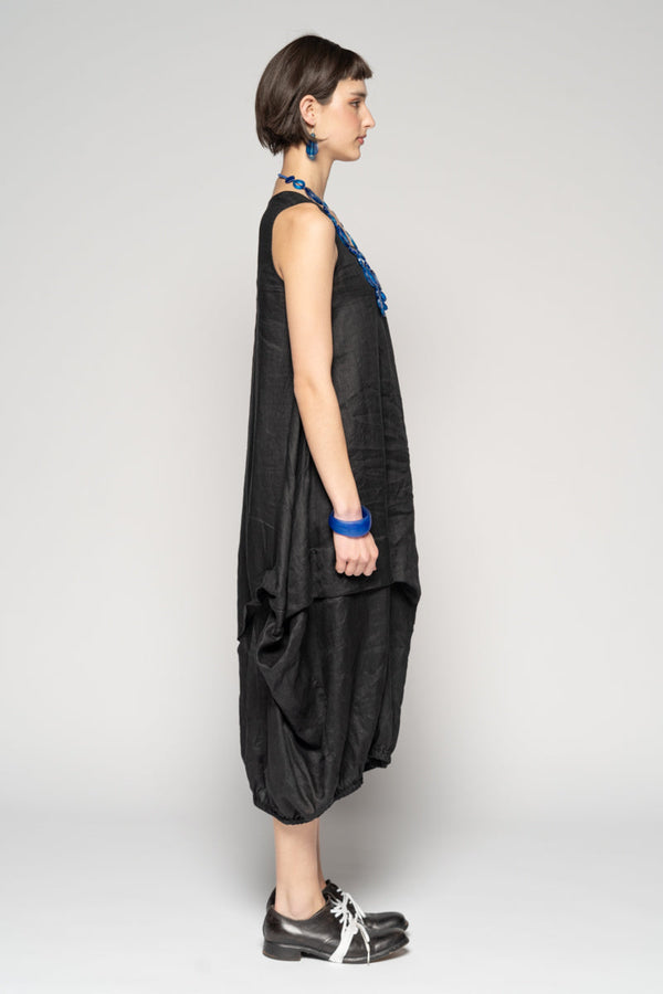 Sabi Black Tuck Dress