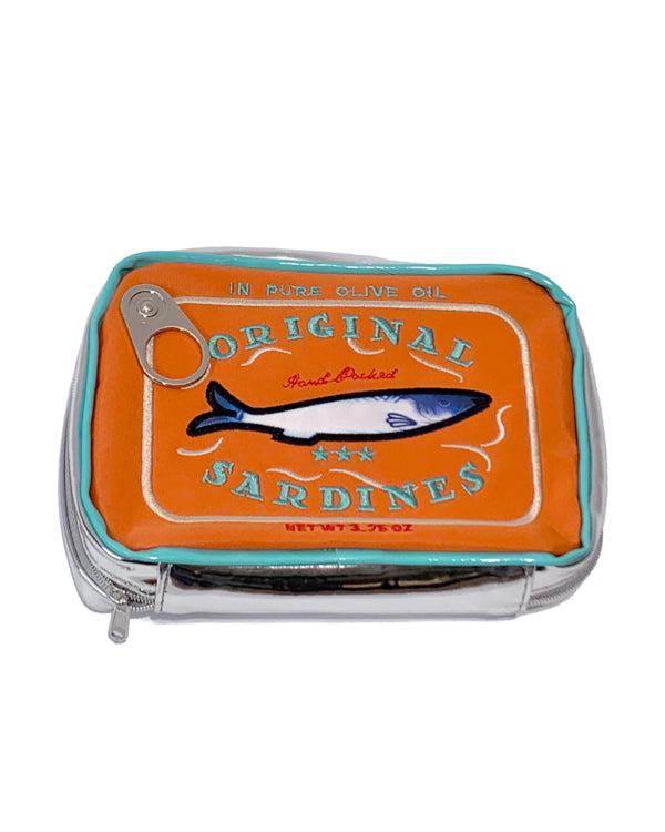 Sardine's Tin Can Gift Cosmetic Bag: Light Orange