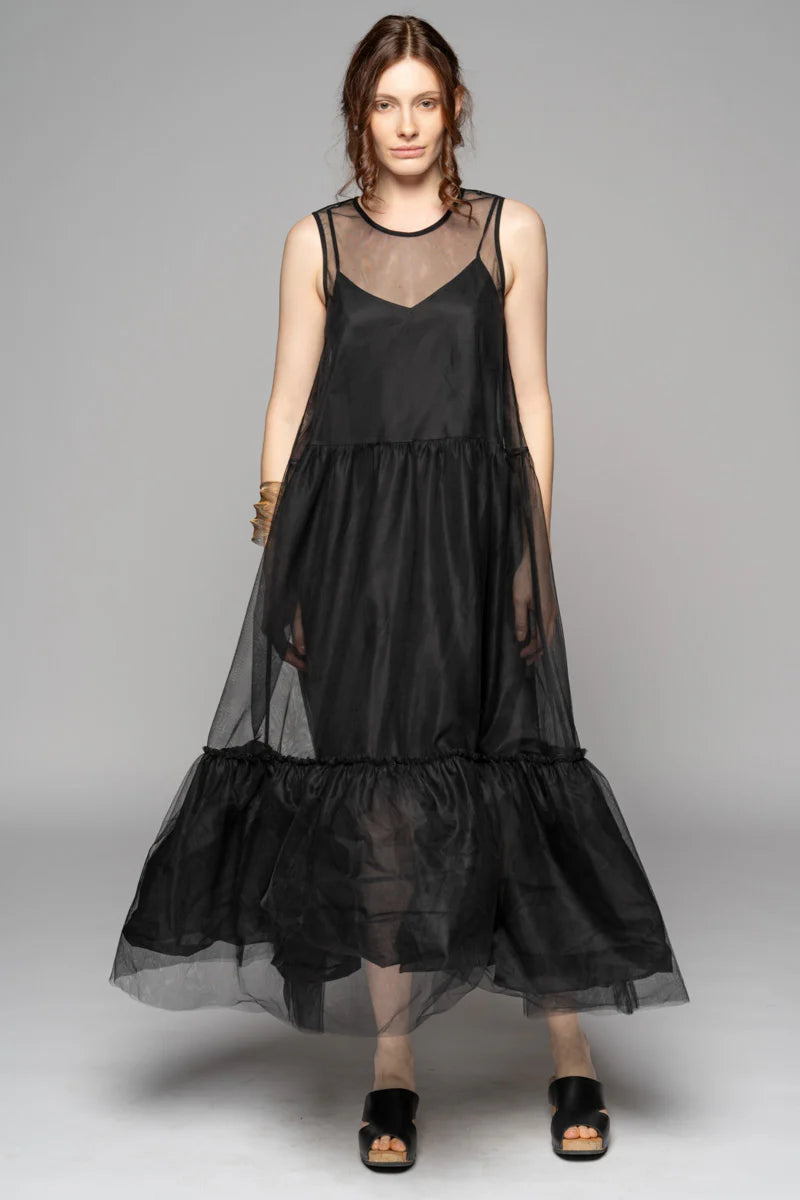 Sorrel Tulle Black Dress