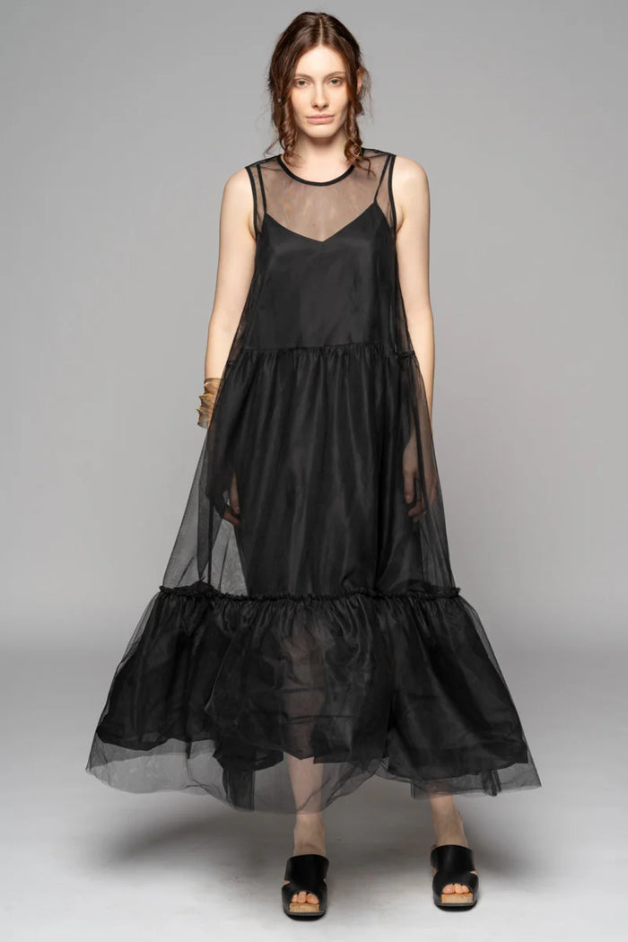 Sorrel Tulle Black Dress