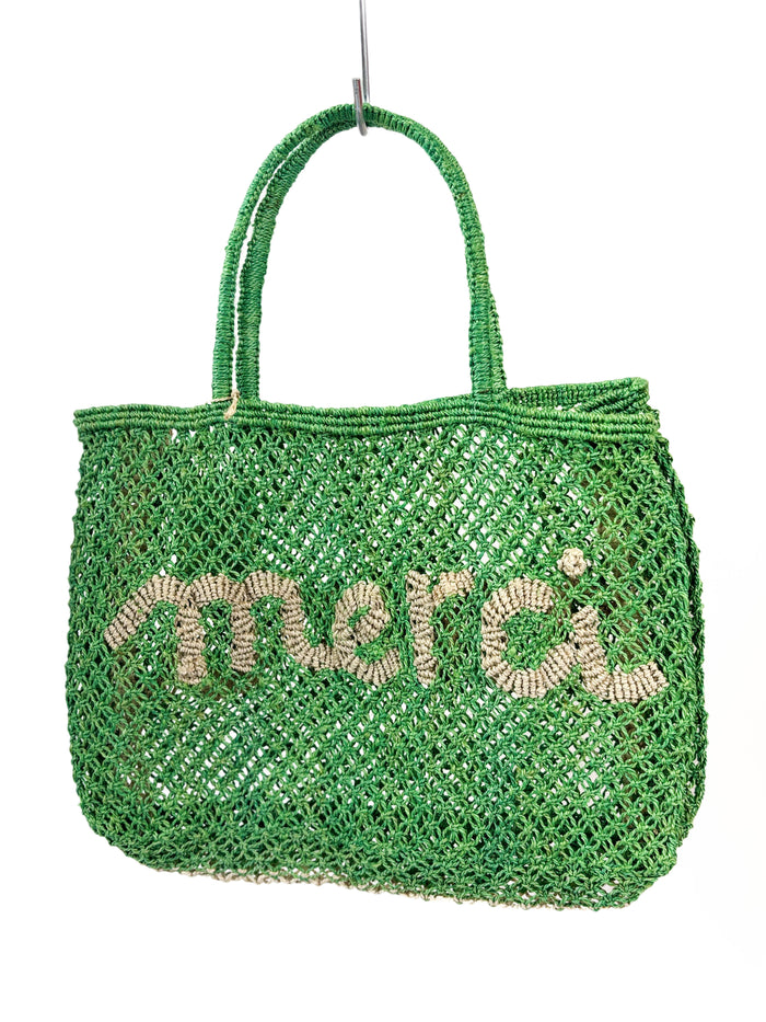 Small Word Bag Merci New Green