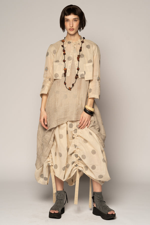 Dotto Natural Gather Skirt