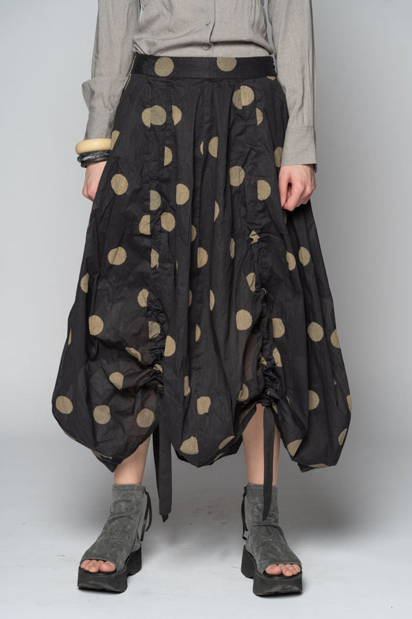 Dotto Black Gather Skirt
