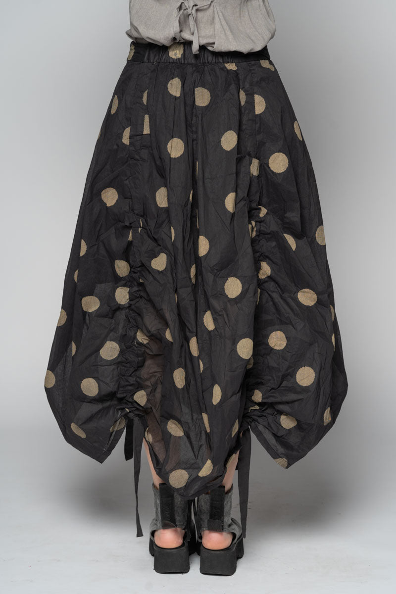 Dotto Black Gather Skirt