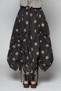 Dotto Black Gather Skirt