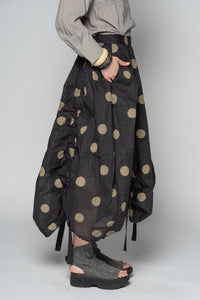 Dotto Black Gather Skirt